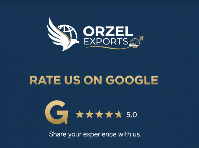 Orzel Exports - Home page image rate us on google